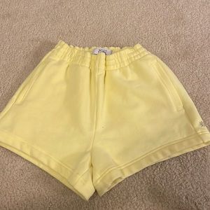 Athleta yellow shorts